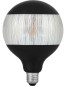 Preview: SPL LED Filament Globe G125x180 E27 4 W 120 lm 2500K Schwarz-Silber dimmbar Stripe
