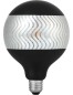 Preview: SPL LED Filament Globe G125x180 E27 4 W 120 lm 2500K Schwarz-Silber dimmbar Ripple