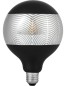 Preview: SPL LED Filament Globe G125x180 E27 4 W 120 lm 2500K Schwarz-Silber dimmbar Leaf