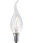 Preview: SPL LED Filament Windstoßkerze C35x120 E14 1,5 W 140 lm 2500K klar dimmbar