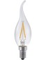 Preview: SPL LED Filament Windstoßkerze C35x120 E14 1,5 W 140 lm 2500K klar dimmbar