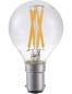 Preview: SPL LED Filament Globe G45x75 Ba15d 4 W 350 lm 2700K klar dimmbar
