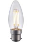 Preview: SPL LED Filament Kerze C35x100 Ba22d 4 W 320 lm 2500K klar dimmbar