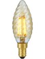 Preview: SPL LED Filament Kerze gedreht C35x100 E14 4 W 250 lm 2200K Gold dimmbar