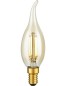 Preview: SPL LED Filament Windstoßkerze C35x120 E14 4 W 300 lm 2200K Gold dimmbar