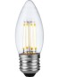 Preview: SPL LED Filament Kerze C35x100 E27 4 W 320 lm 2500K klar dimmbar