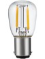 Preview: SPL LED Filament Röhre P26x56 Ba15d 1,5 W 140 lm 2500K klar