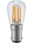 Preview: SPL LED Filament Röhre P26x56 Ba15d 3 W 210 lm 2500K klar dimmbar