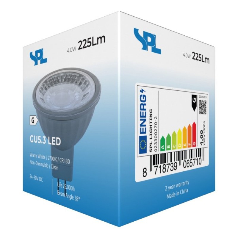 SPL LED Reflektor 50x48 GU5.3 4 W 225 lm 2700K klar