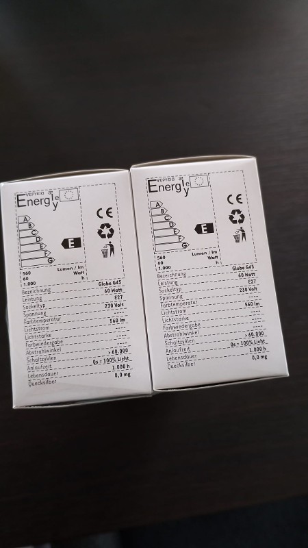 Preview: 10x BUSCH Tropfenlampe E27 60W opal stoßfest