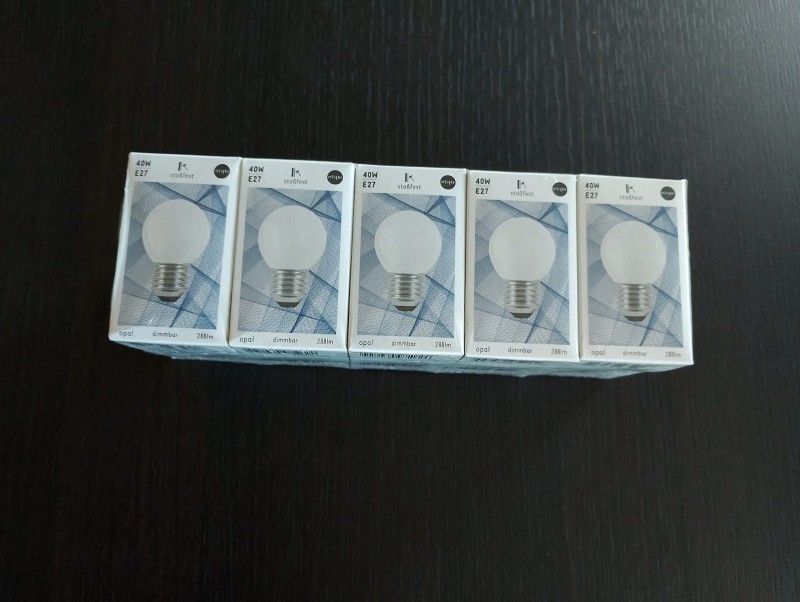 10x Mlight Tropfenlampe E27 40W opal stoßfest