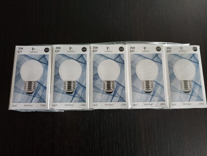 10x Mlight Tropfen E27 25W opal stoßfest