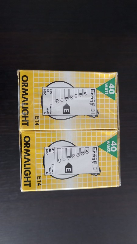 Preview: 10x ORMALIGHT Tropfenlampe E14 40W matt stoßfest