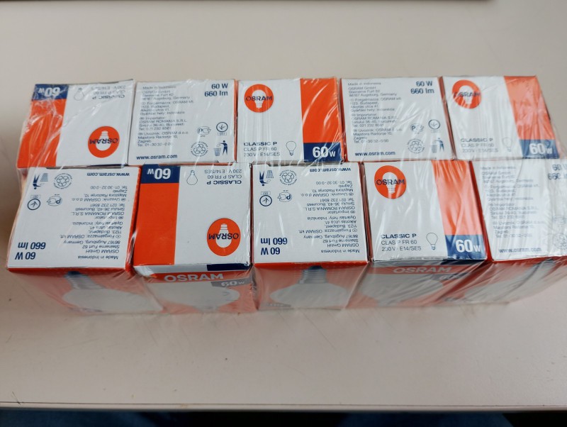 Preview: 10x OSRAM Tropfenlampe E14 60W matt
