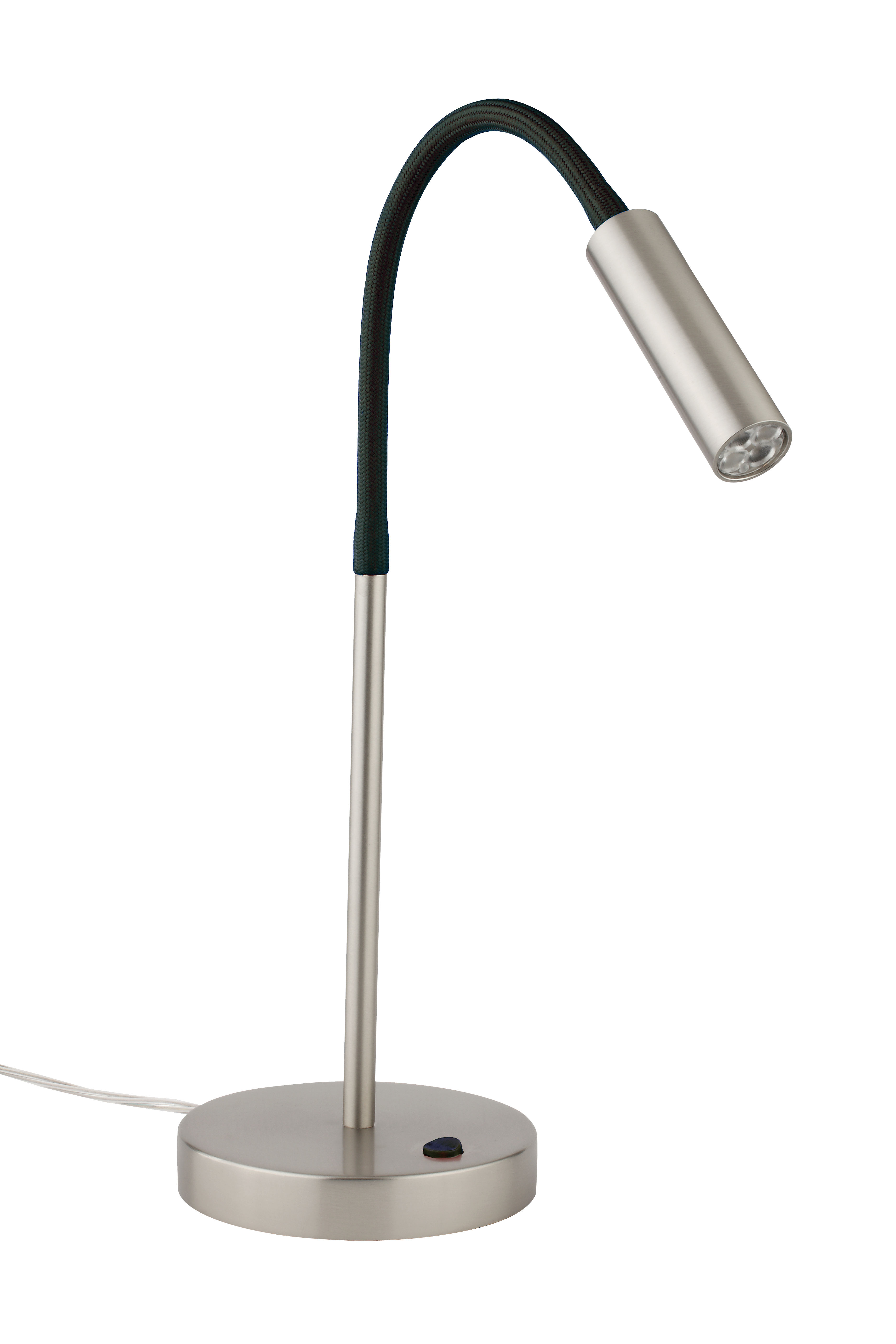 Rocco LED Tischleuchte 65cm mit Schalter in nickel