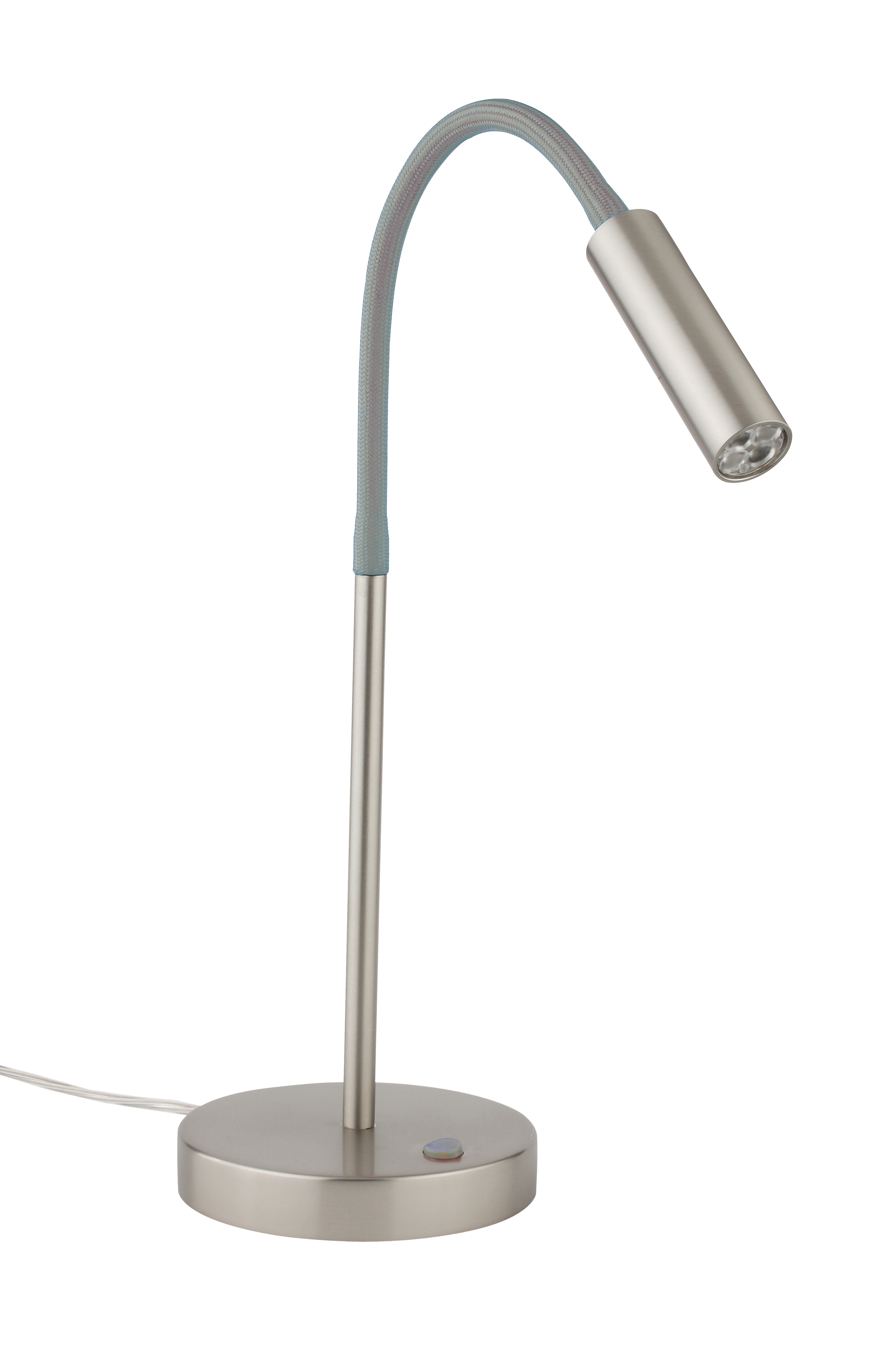 Rocco LED Tischleuchte 65cm mit Schalter in nickel