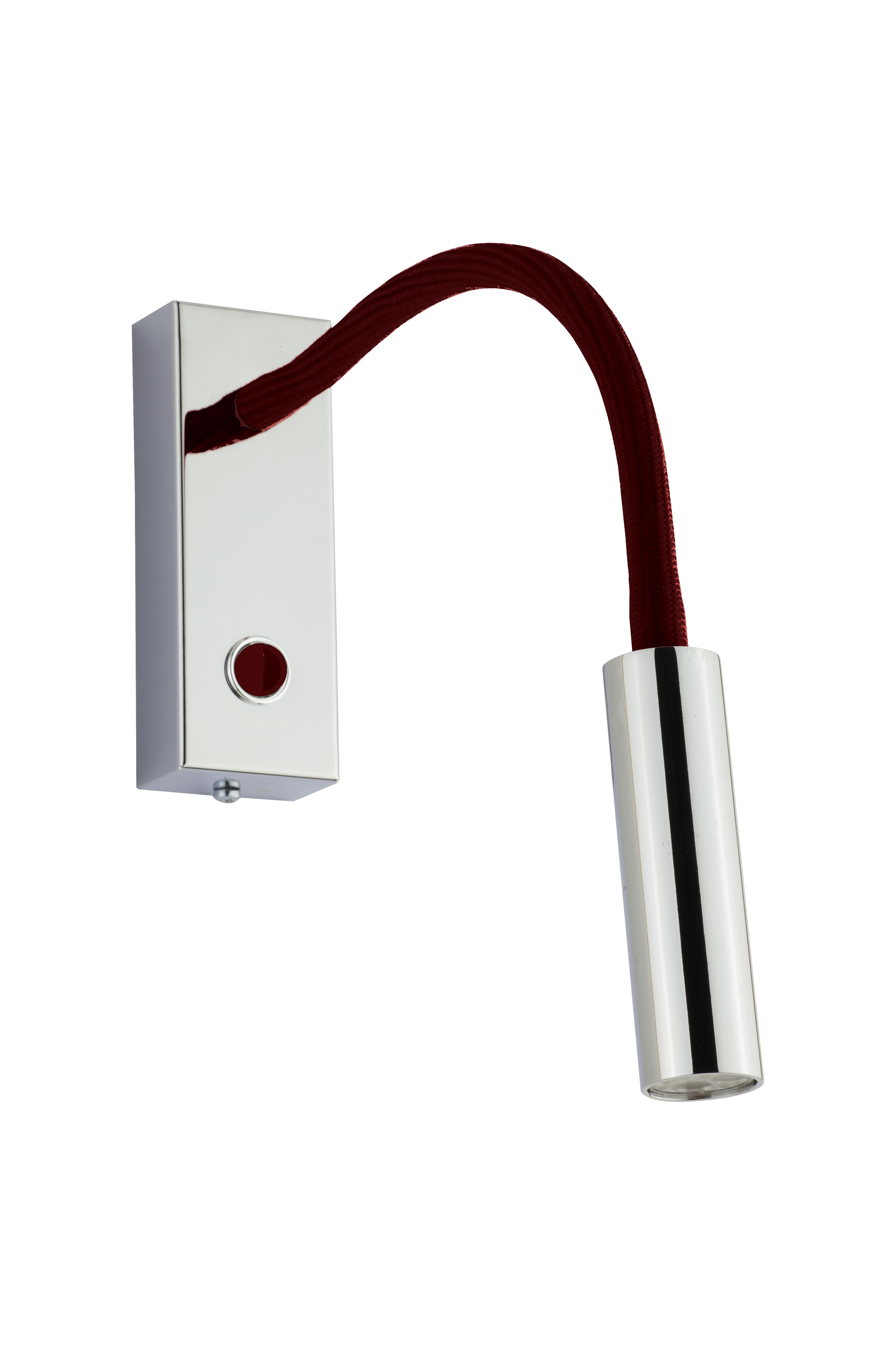 Rocco LED Wandlampe mit Schalter in chrom