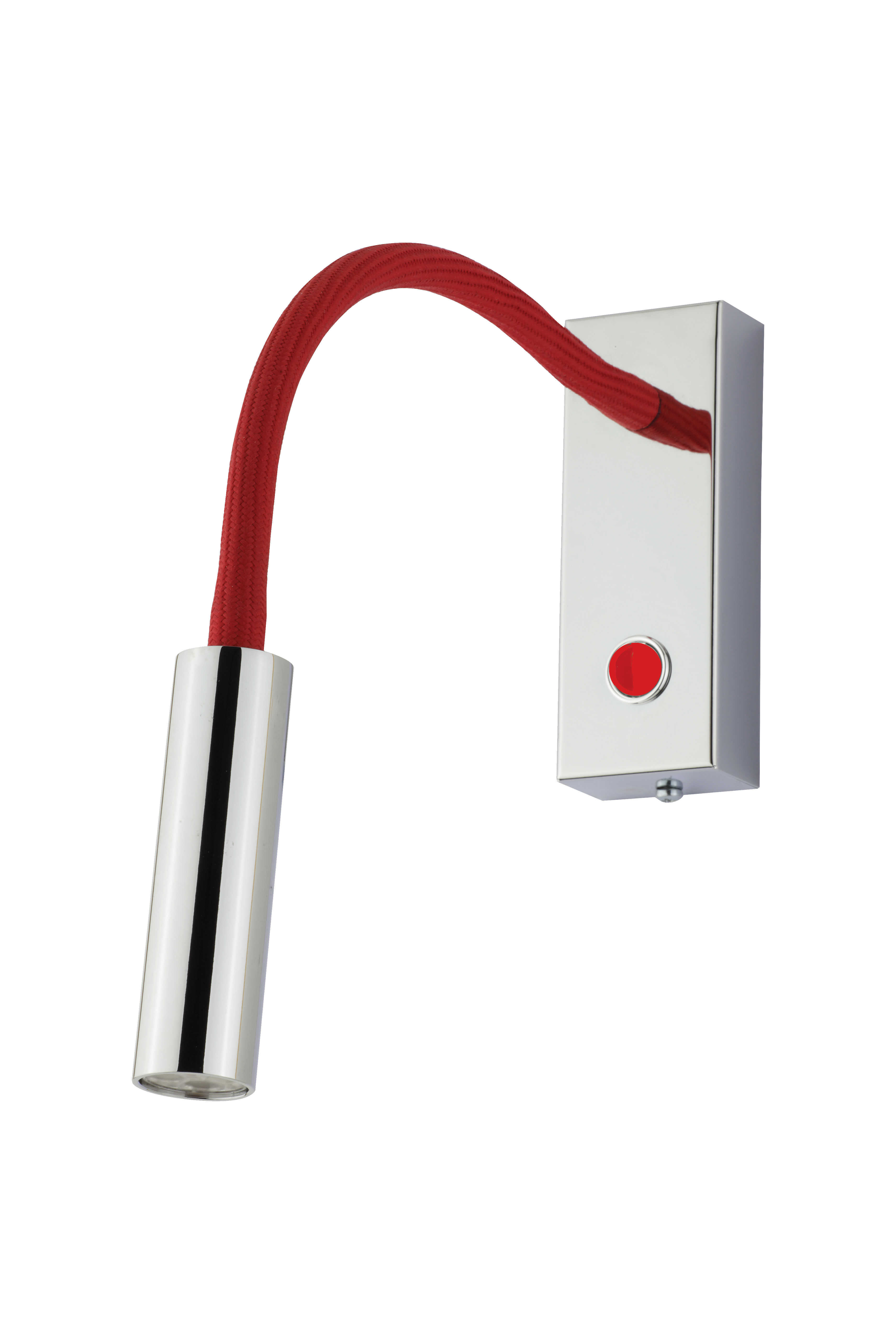 Rocco LED Wandlampe mit Schalter in chrom