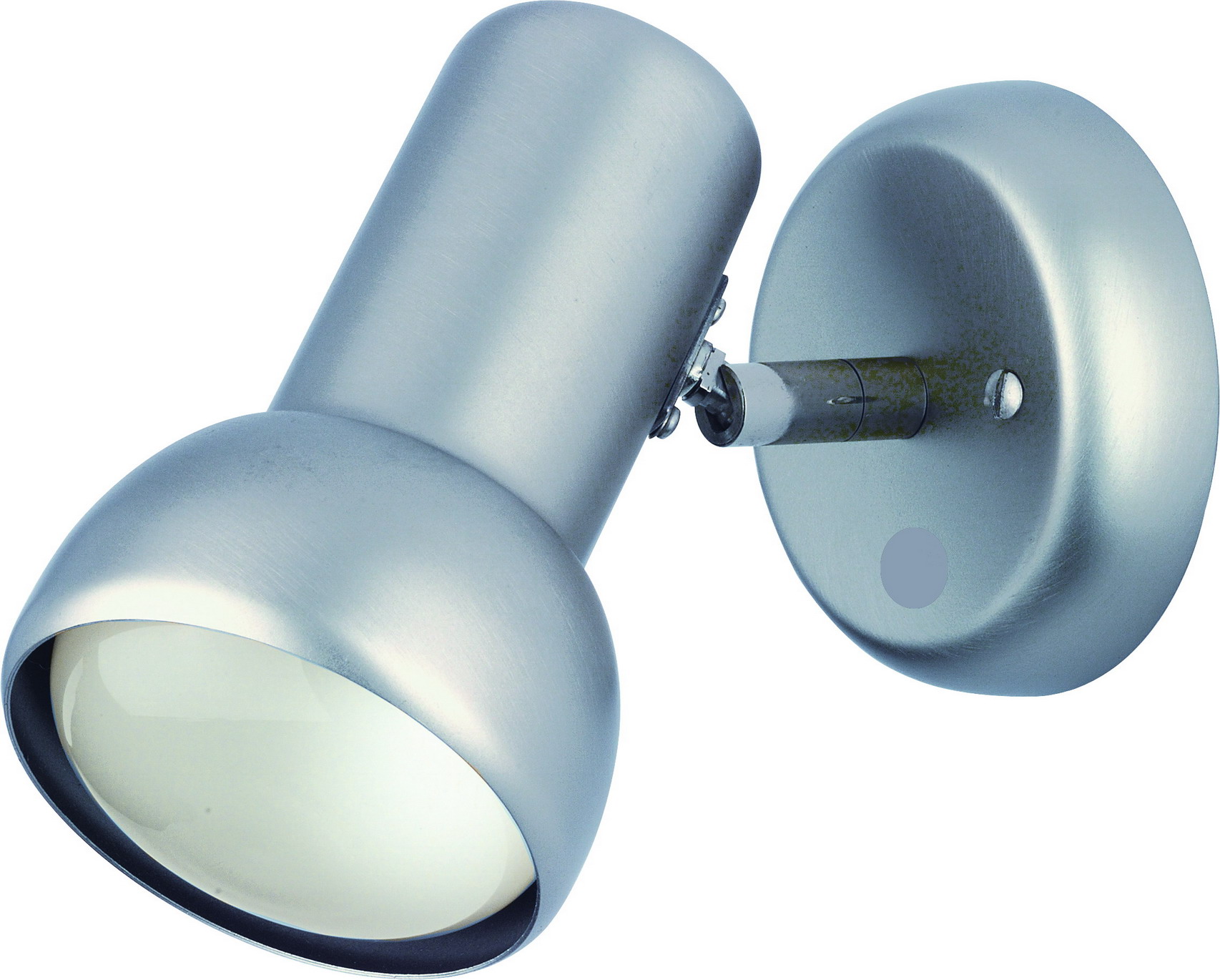 Eifel Wandspot mit Schalter in silber