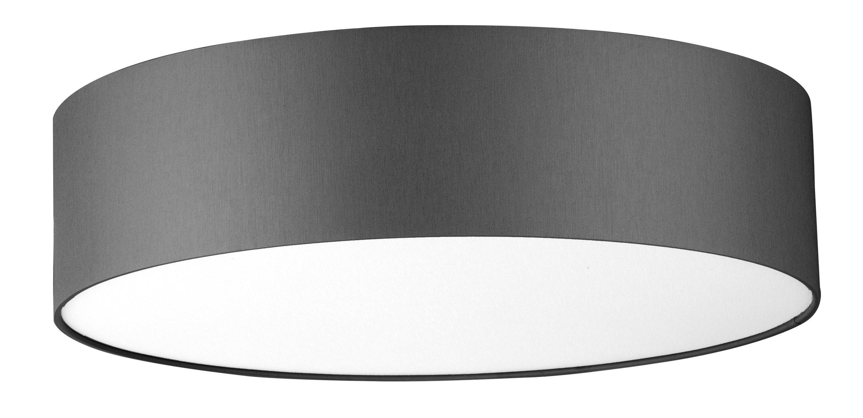 Exclusive Deckenleuchte mit Schirm 70cm in grau 4x