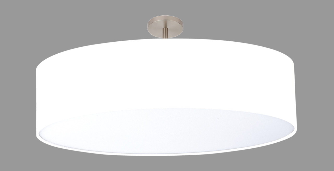 Exklusive Deckenleuchte 23cm in nickel matt mit Sc