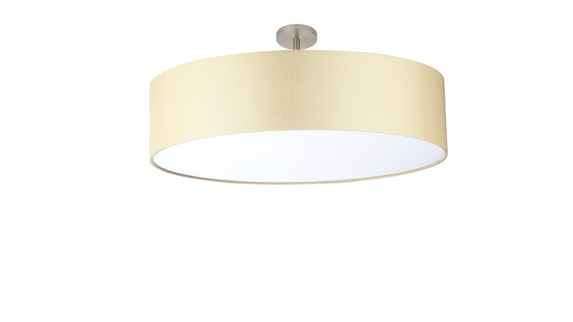 Exklusive Deckenleuchte 23cm in nickel matt mit Sc