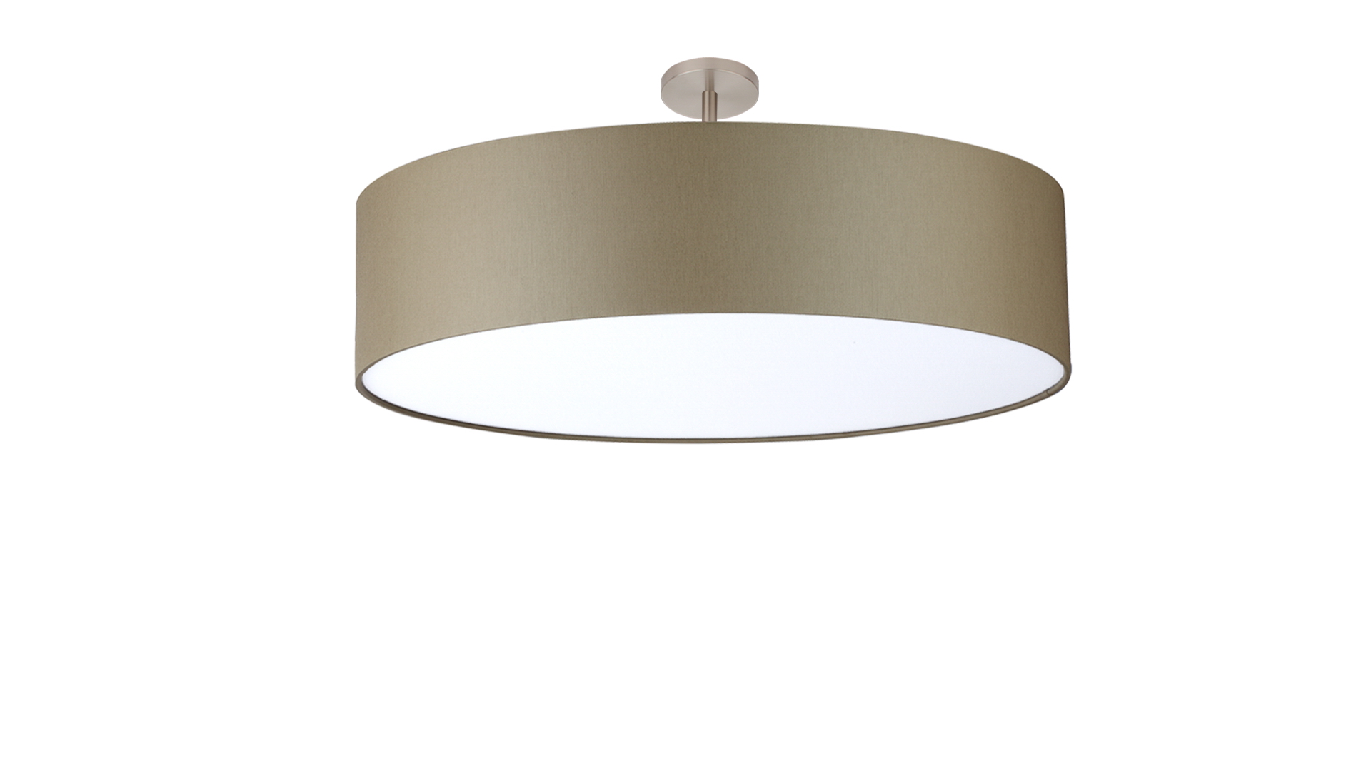 Exclusive Deckenleuchte 23cm in nickel matt mit Sc