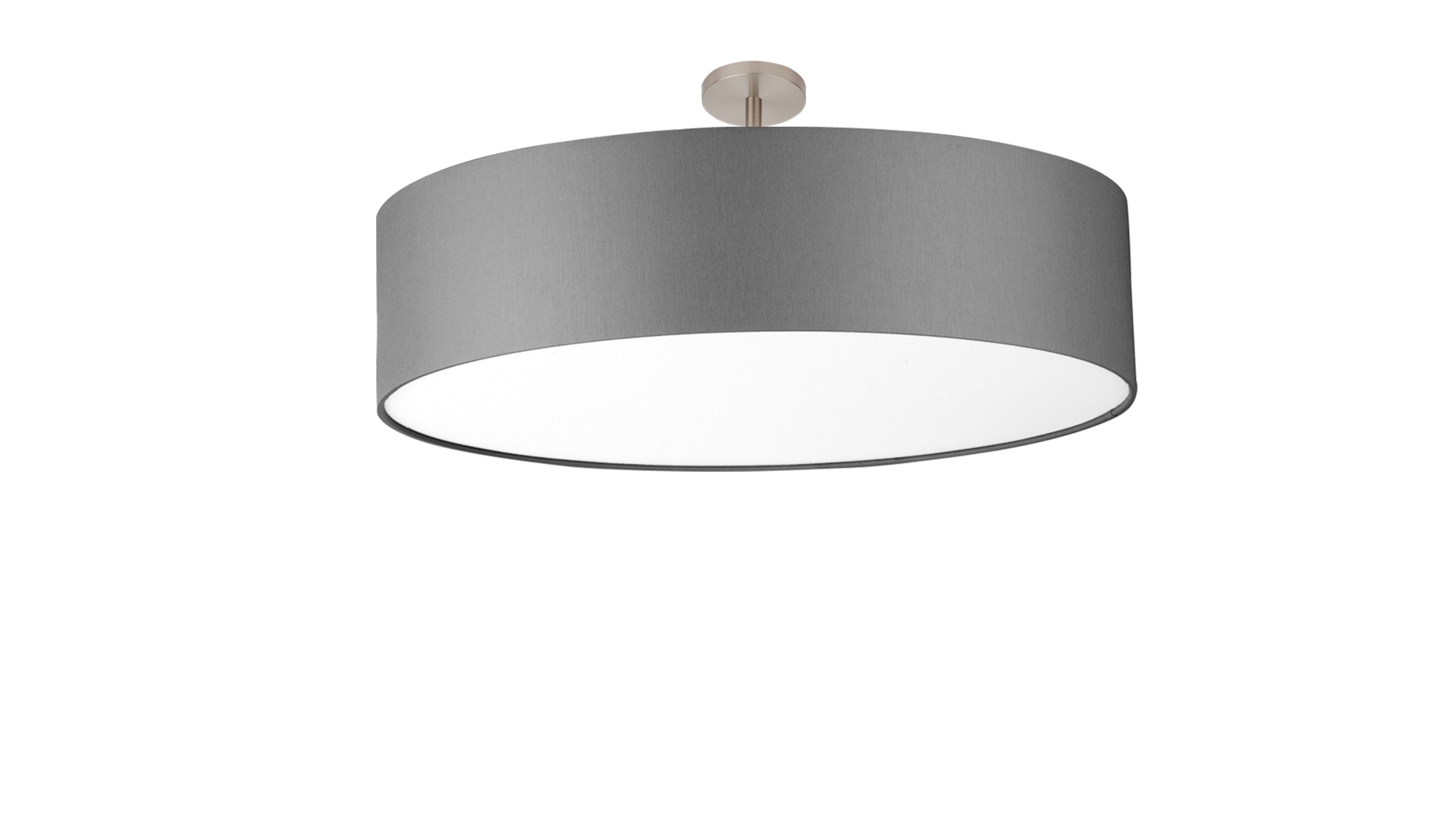 Exklusive Deckenleuchte 23cm in nickel matt mit Sc