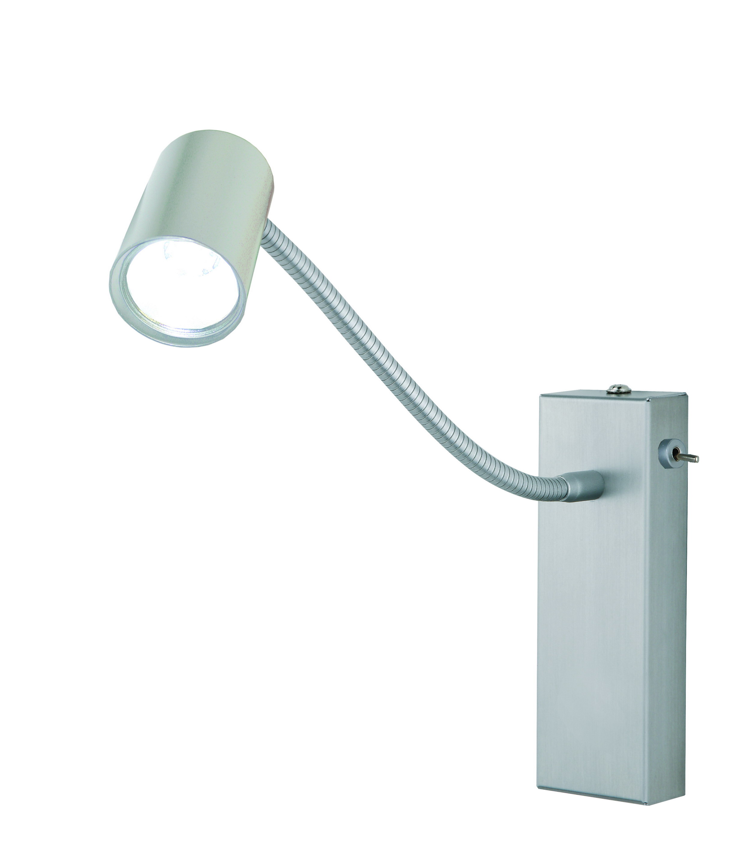 LED-Wandleuchte in Alu matt