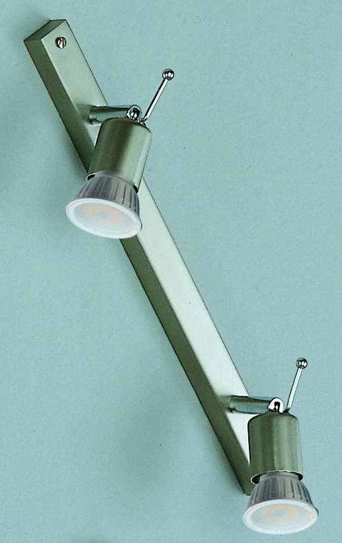 Florida Leiste 36cm in nickel matt 2-flammig 2xGU1