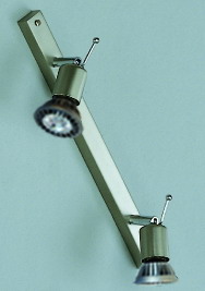 Florida Leiste 36cm in nickel matt 2-flammig 2xGU1