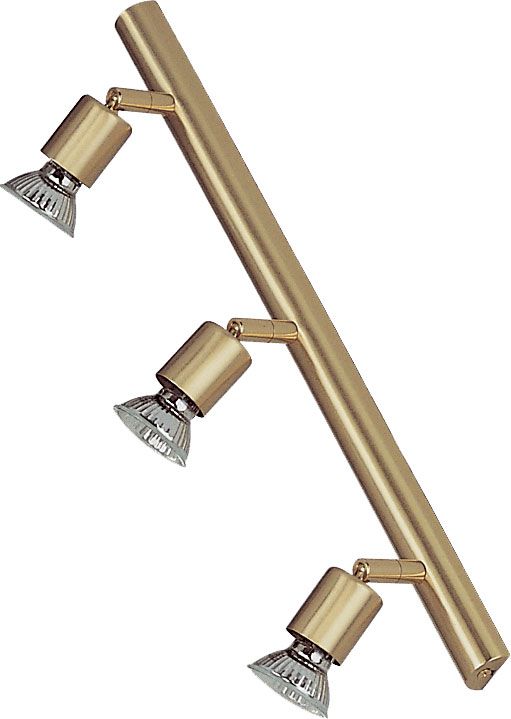 Leiste 46cm in messing matt 3-flammig 3xGU10