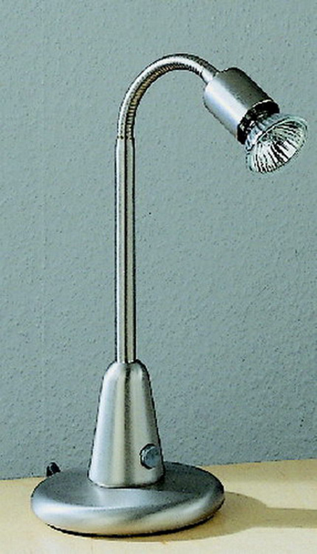 Tischleuchte 43cm in nickel matt 1xGU10