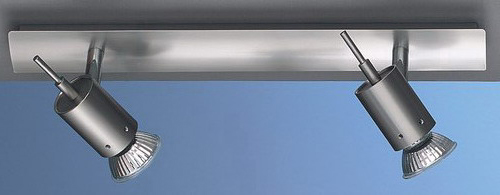 Leiste 38cm in nickel matt 2-flammig 2xGU10