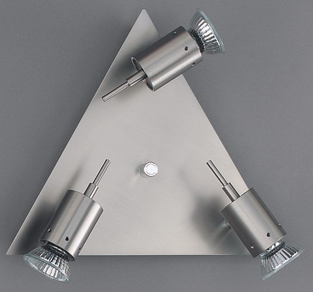 Trioplatte 28cm in nickel matt 3-flammig 3xGU10