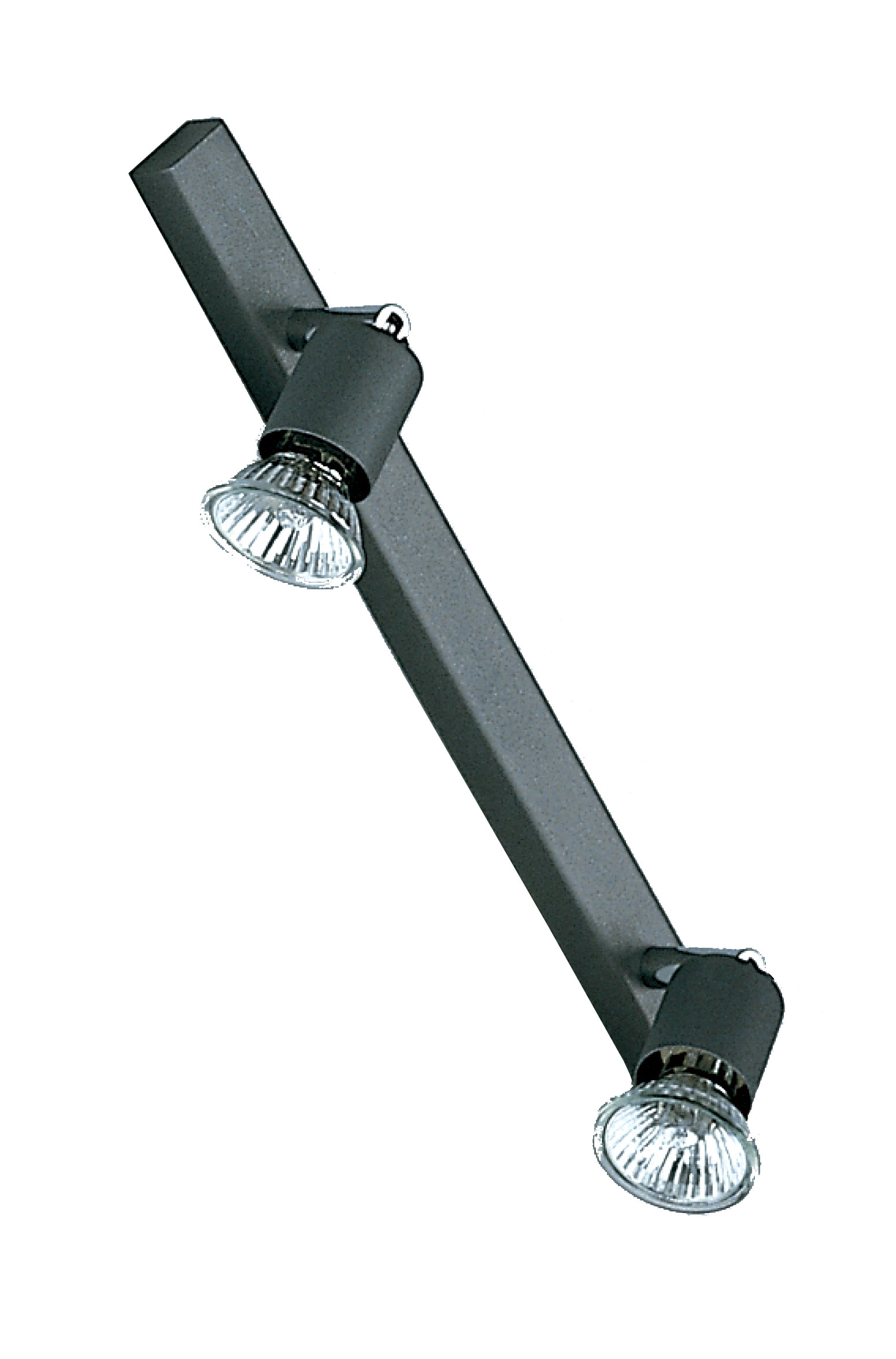 Florida Leiste 36cm in schwarz matt 2-flammig 2xGU