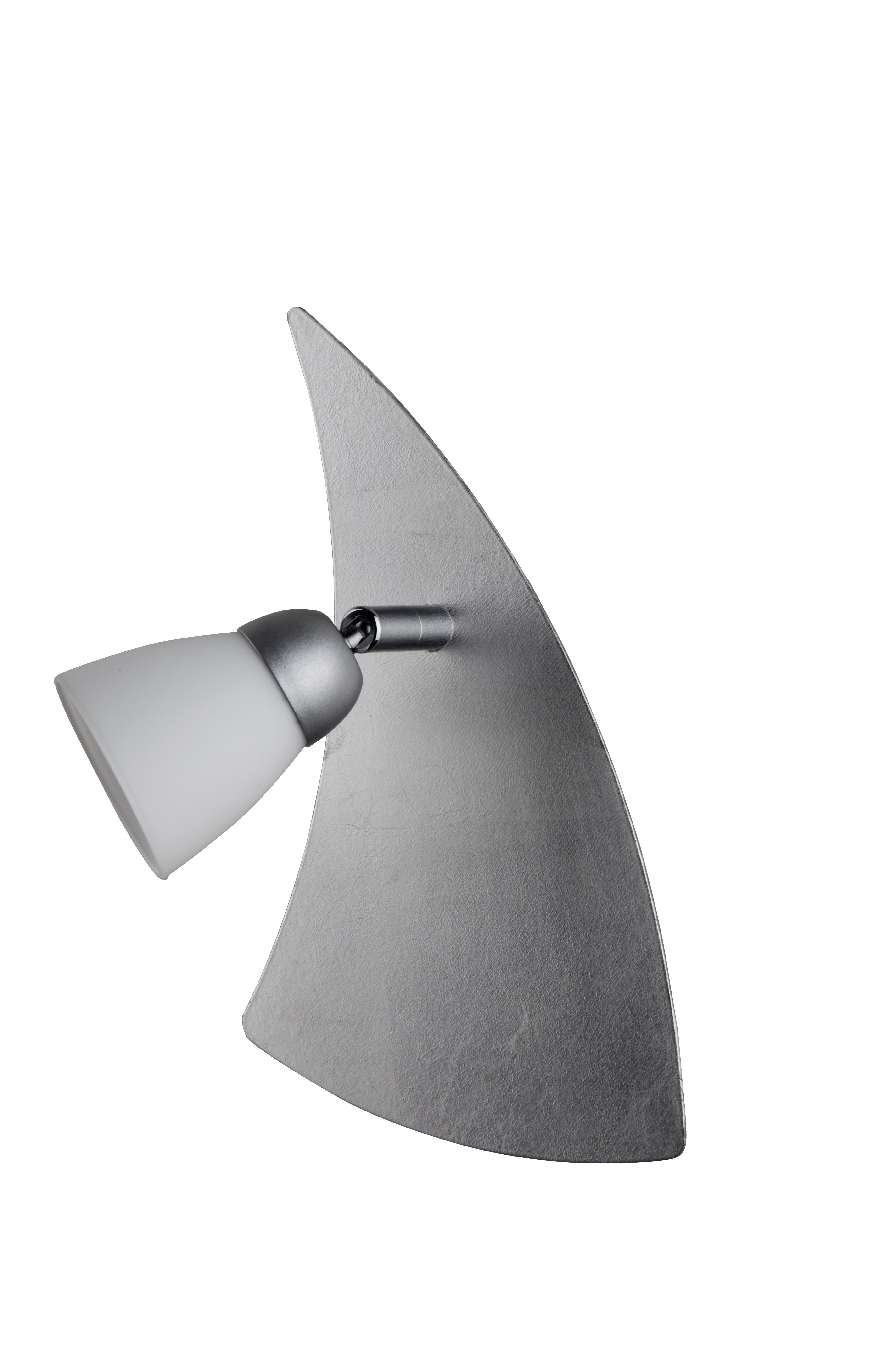Wandleuchte mit Schalter in Blattsilber