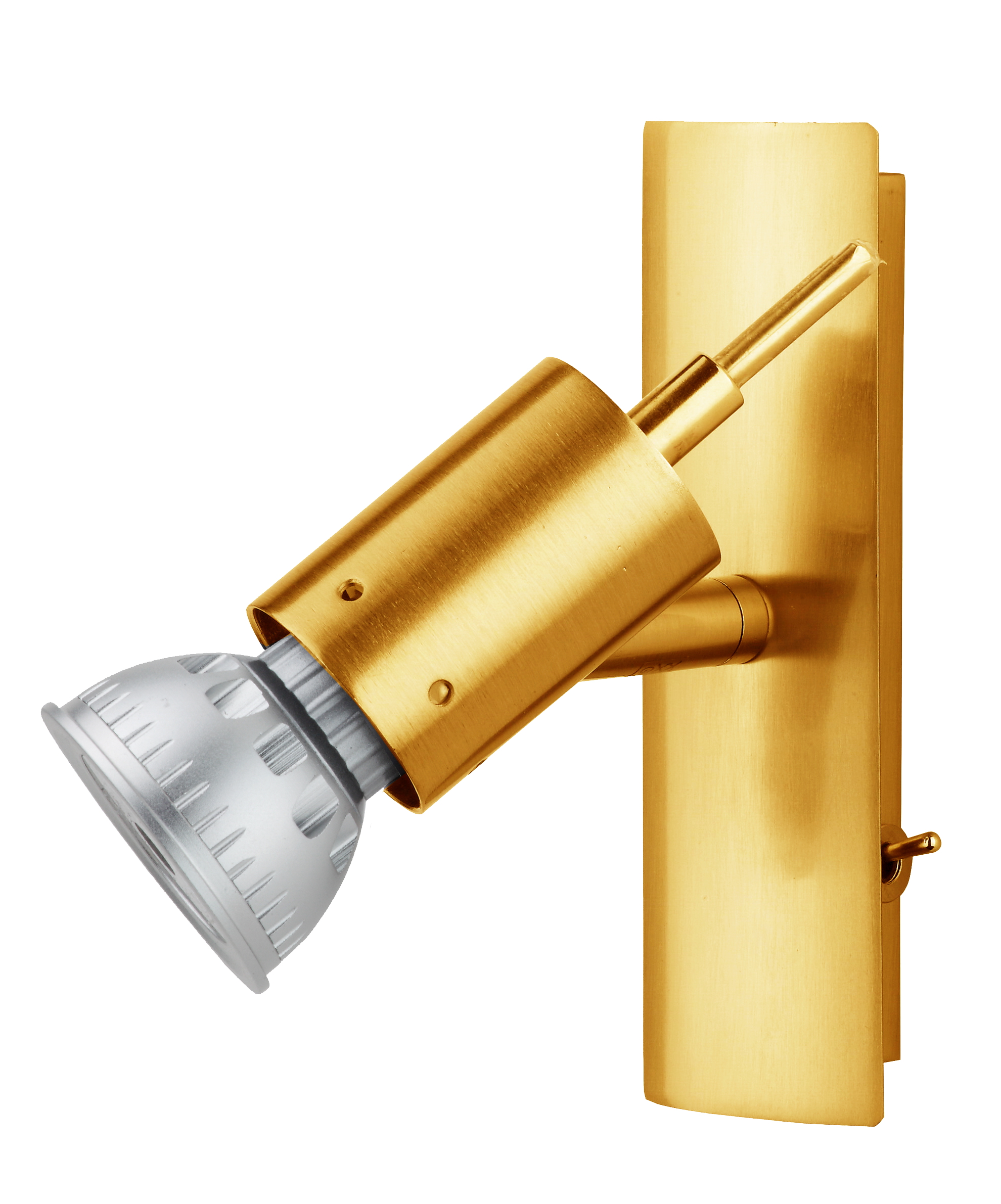 Sunrise LED Leiste mit Schalter 14,5cm in gold mat