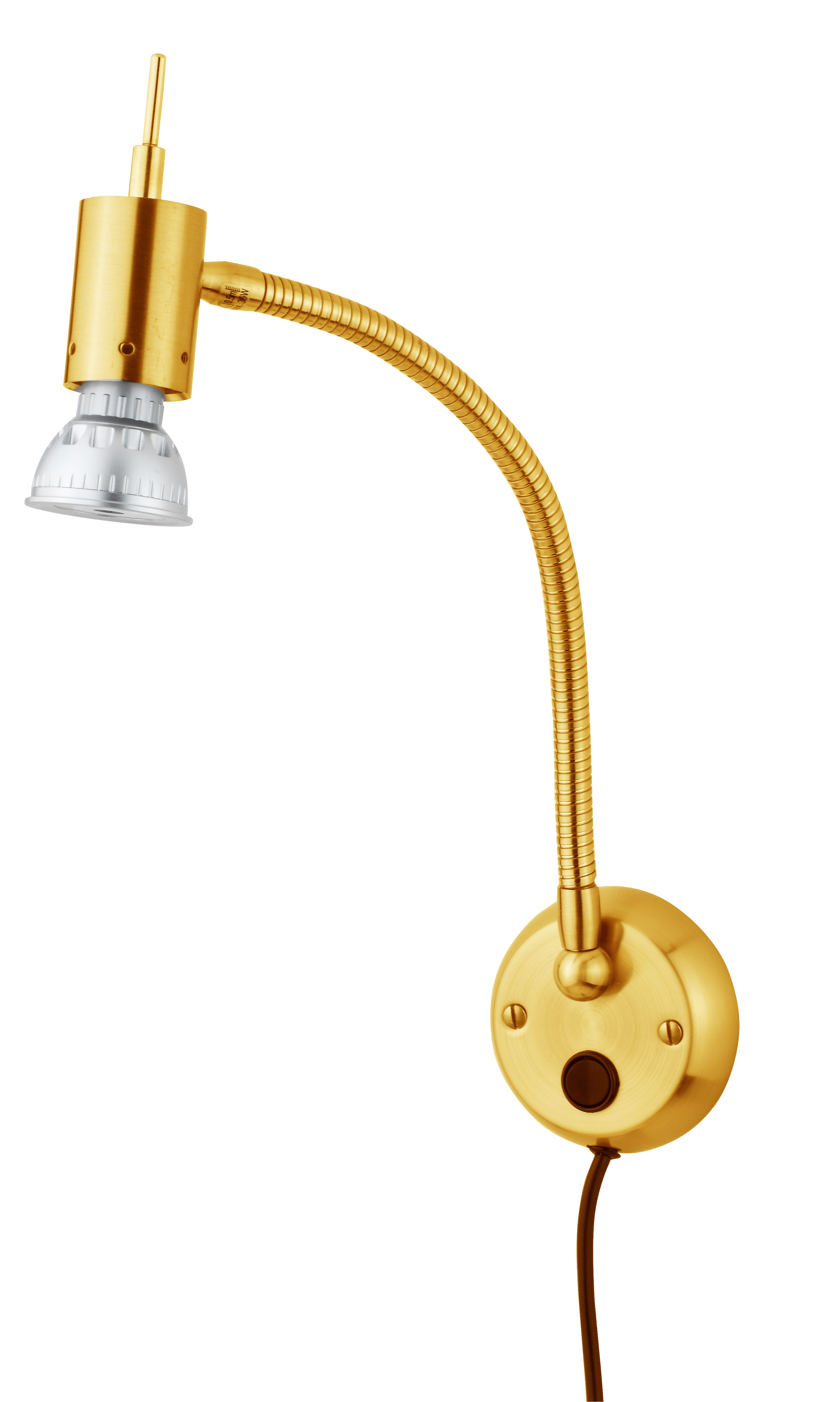 Sunrise LED Wandleuchte mit Zugschalter in Gold ma