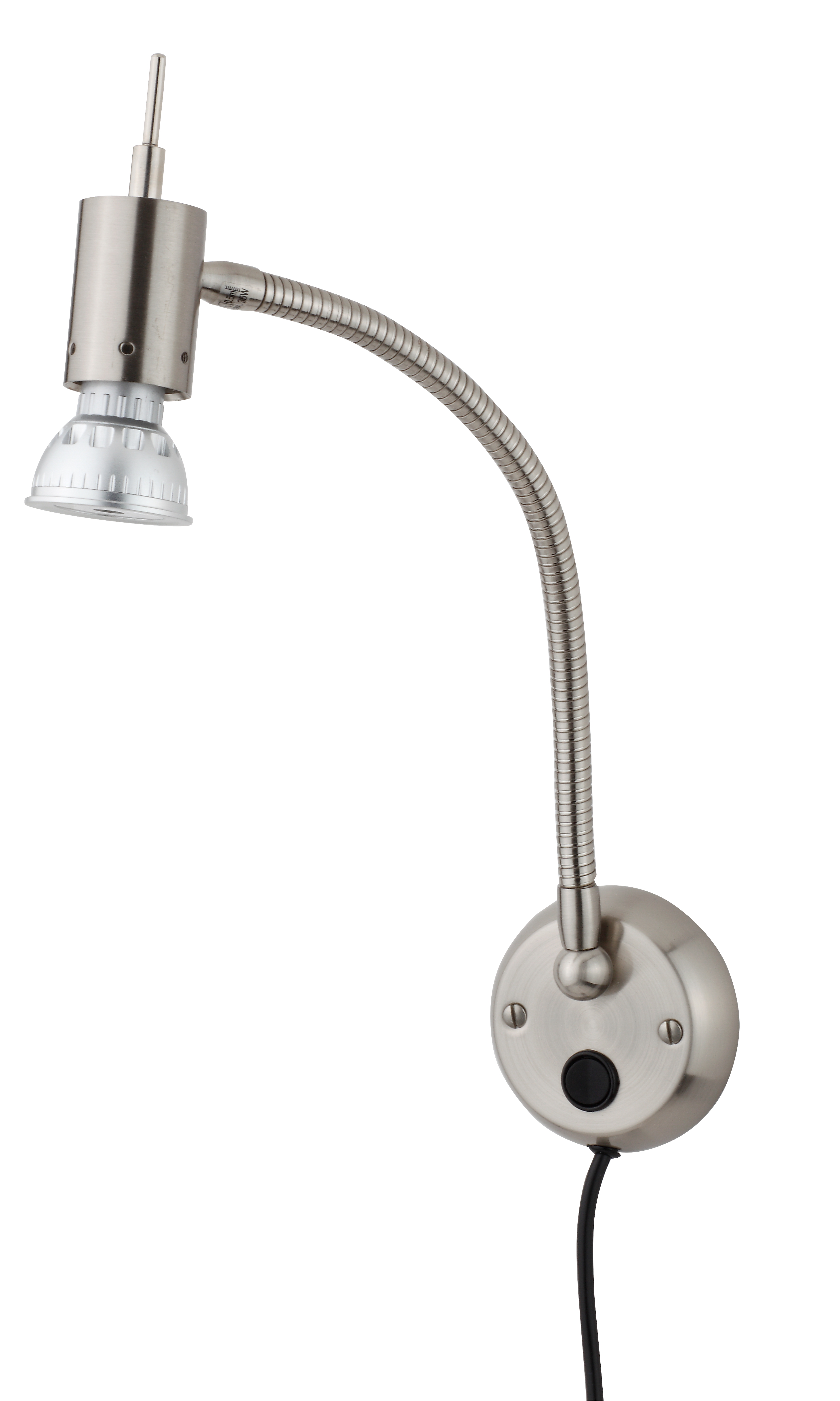 Sunrise LED Wandleuchte mit Zugschalter in Nickel 