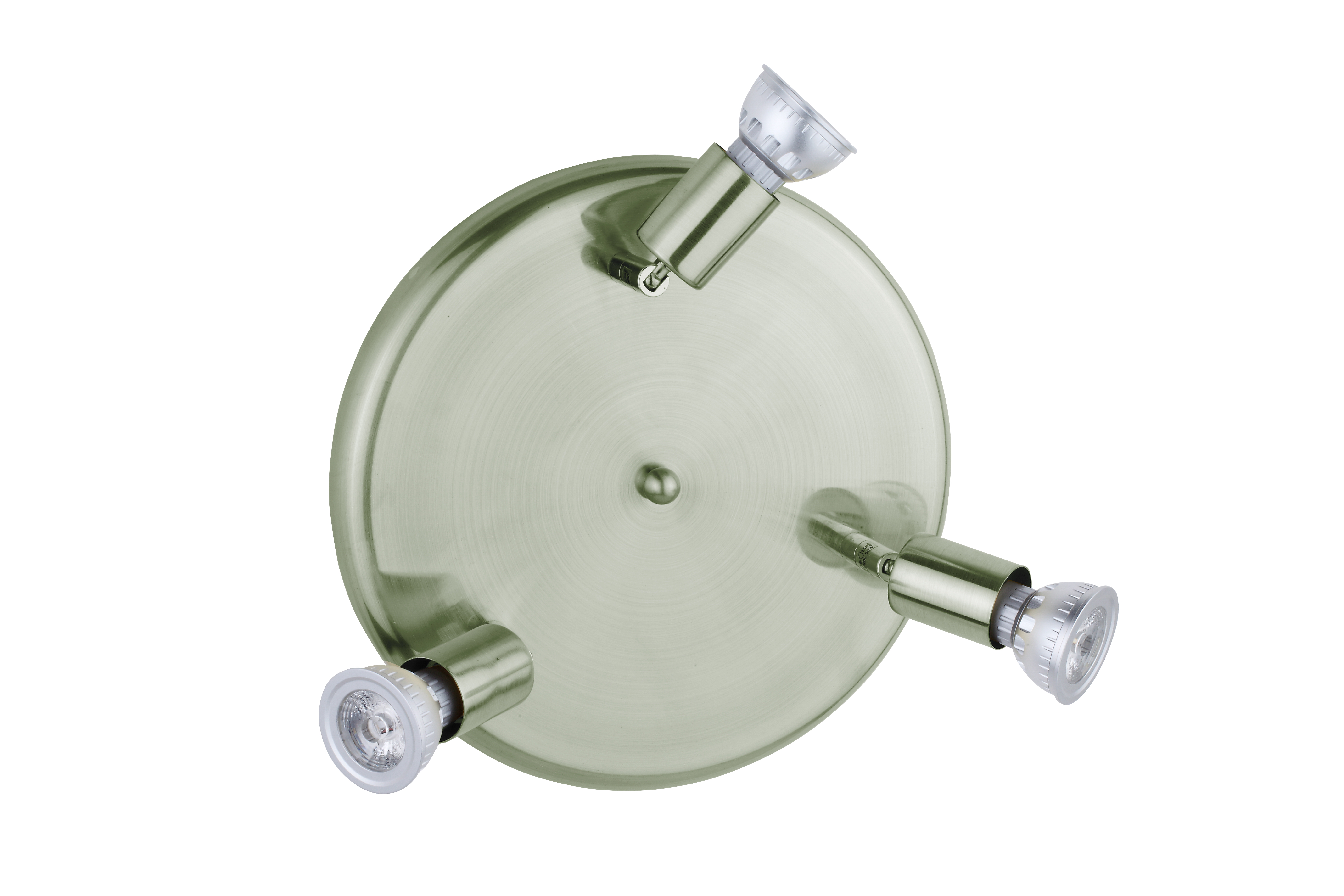 Sunrise LED Trioplatte 27cm in nickel matt 3-flamm