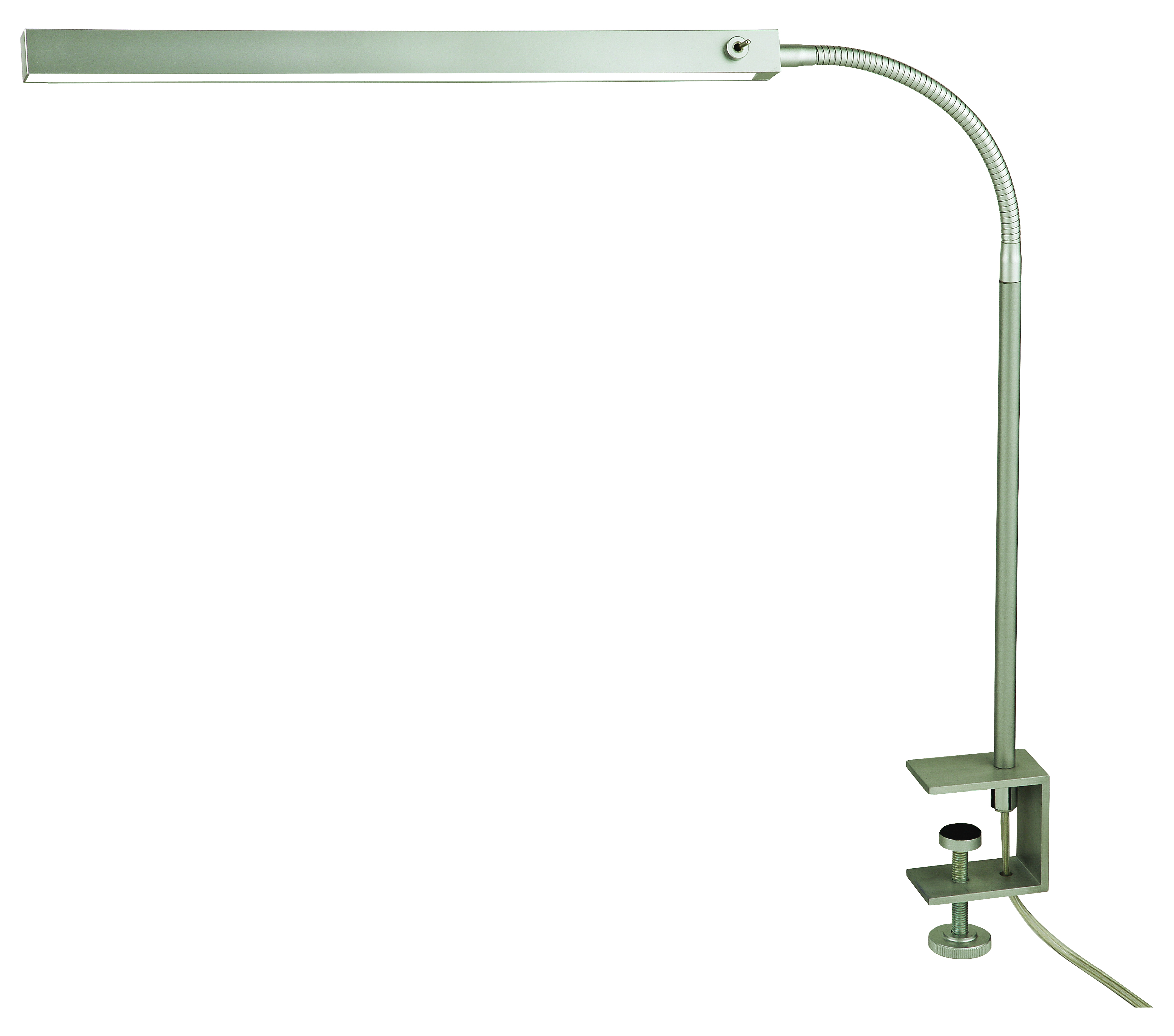 Rocco LED Klemmleuchte 45cm mit Schalter in nickel