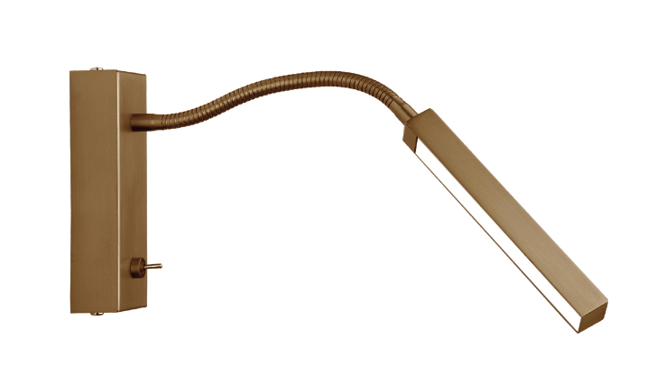 Penta LED Wandleuchte in Gold antik 