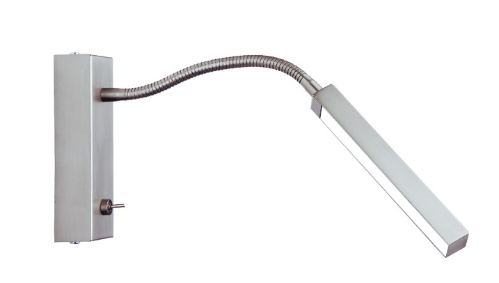 Penta LED Wandleuchte in Nickel matt 