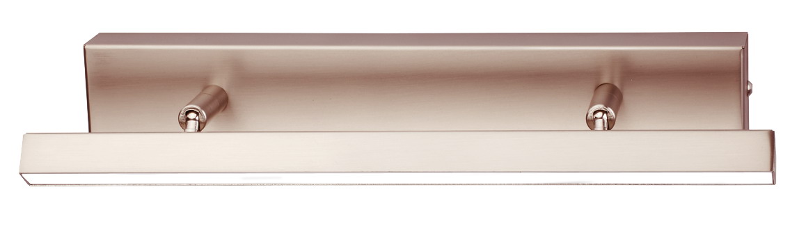 LED Wandfluter Nickel matt 