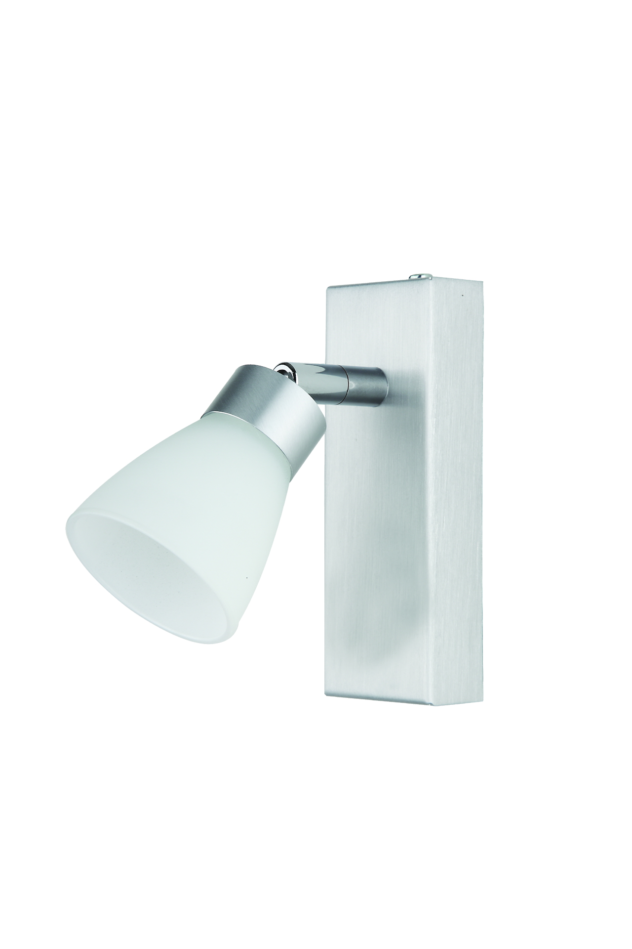 LED-Wand spot in Alu matt mit Opalglas