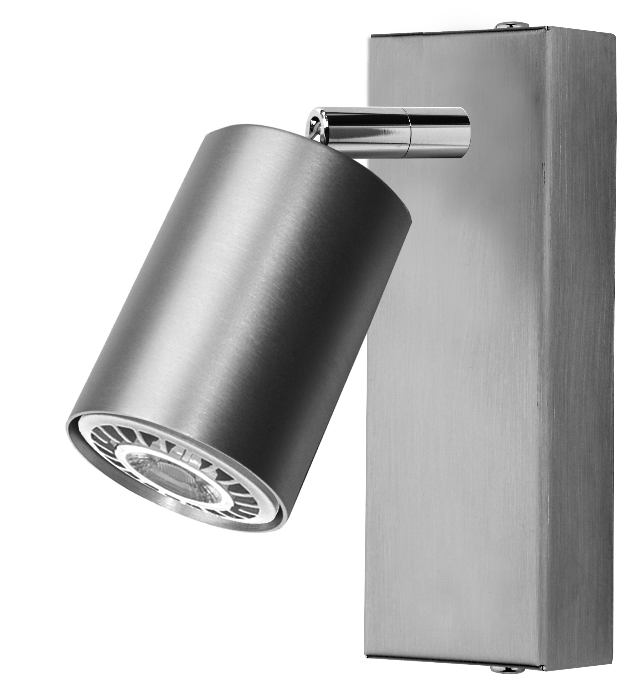 Coca LED Wandspot in Alu matt