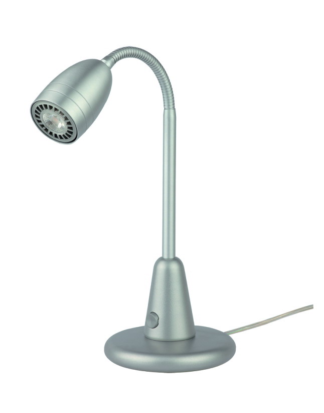 LED Tischleuchte 40cm in alu matt 1xGU10 7W