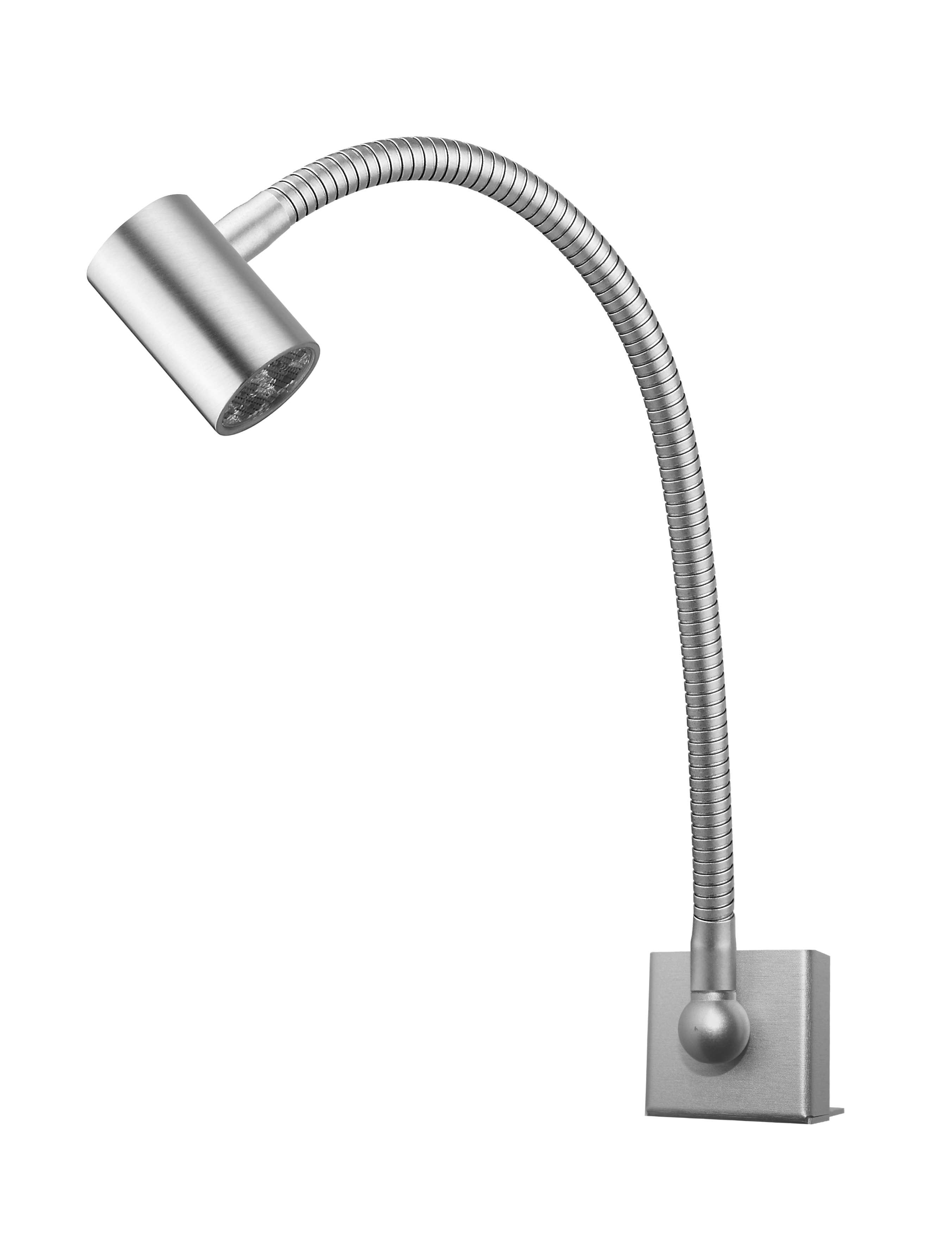 5er Set LED Schrankaufbauleuchte in alu matt 