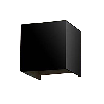 Box up/down Wandleuchte Würfel in Schwarz